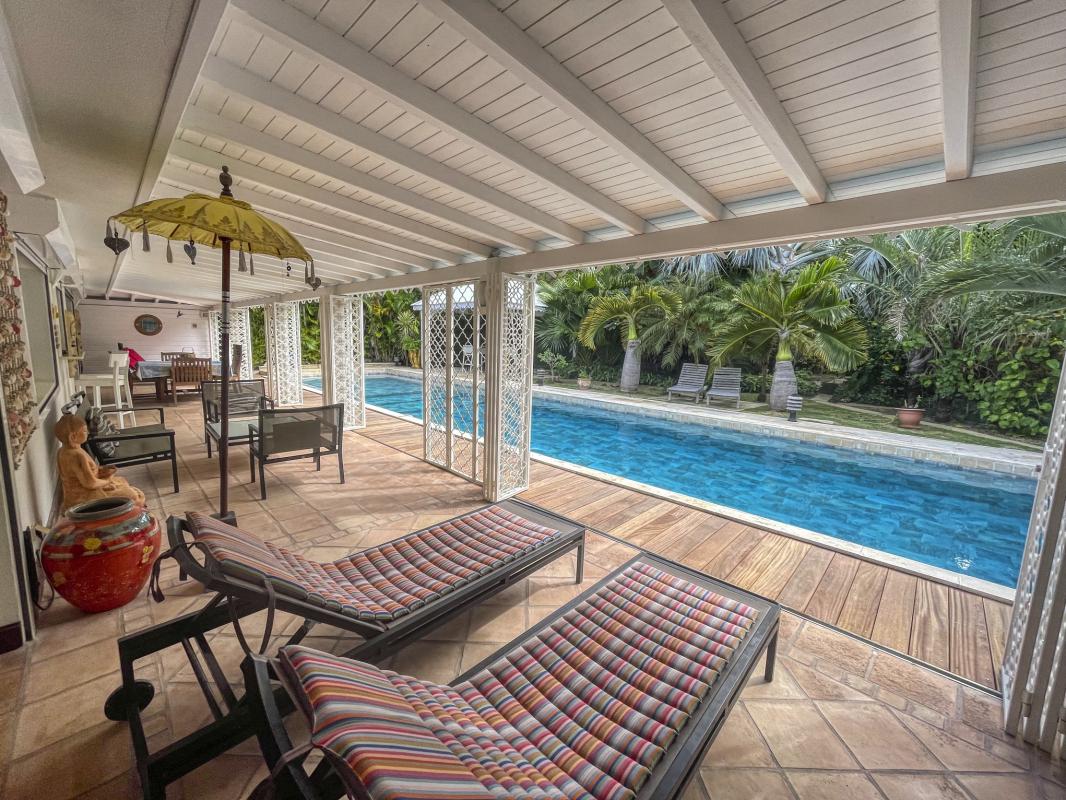 5.Location villa piscine Saint François Guadeloupe_terrasse